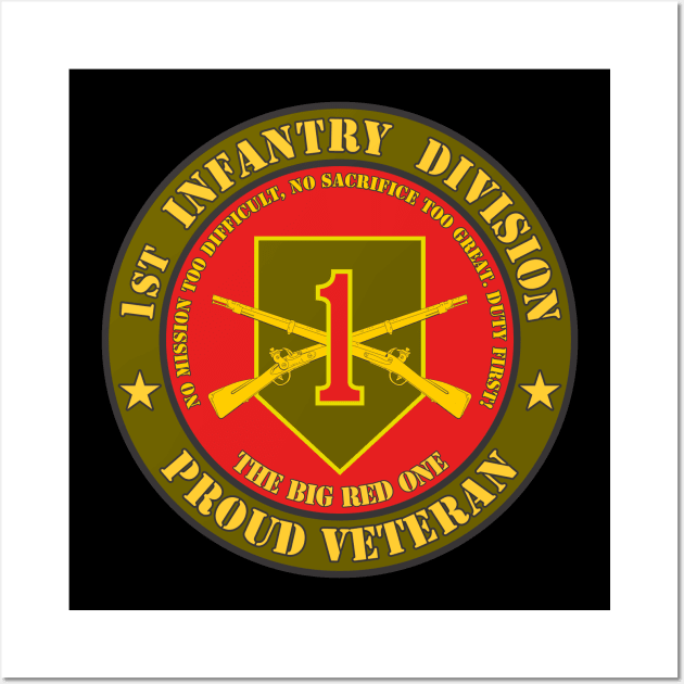 1st Infantry Division Veteran Wall Art by MBK